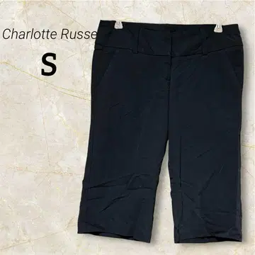 Charlotte Russe 블랙 크롭 팬츠 하프 팬츠 슬림 무릎 기장