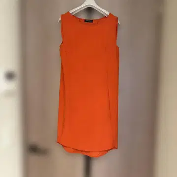YOKO CHAN 오렌지 슬리브리스 원피스