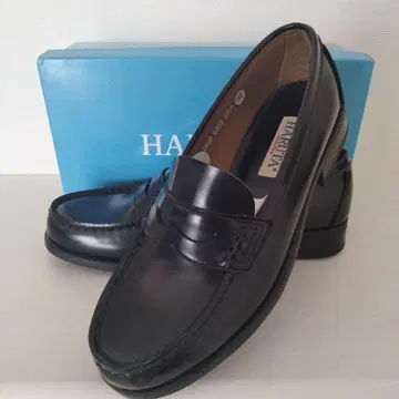 HARUTA 새상품 블랙 로퍼 25.5cm