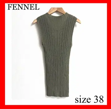 FENNEL 올리브색 슬리브리스 상의 사이즈 38