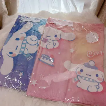 산리오 행운 복권 시나모롤 시나몬 스포츠 타월 블루 핑크
