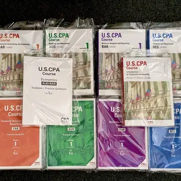 CPA 회계학원 USCPA 미국 공인회계사 텍스트 문제집 풀세트