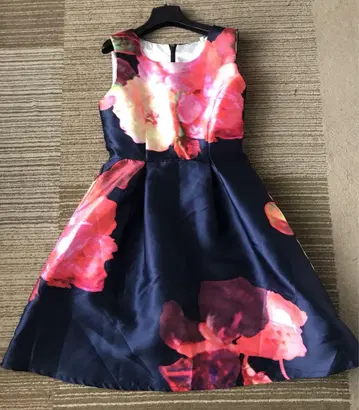 SHEIN 비레이 꽃무늬 원피스 드레스 모던 S