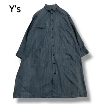 [ Y's ] 빅 포켓 셔츠 원피스 3