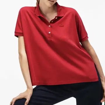 라코스테 릴랙스 핏 박스 실루엣 피케 폴로 셔츠