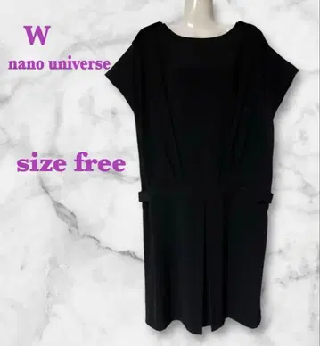 W nano universe 블랙 원피스 일본제 포멀