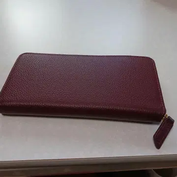 새상품급 버건디 가죽 장지갑 소가죽