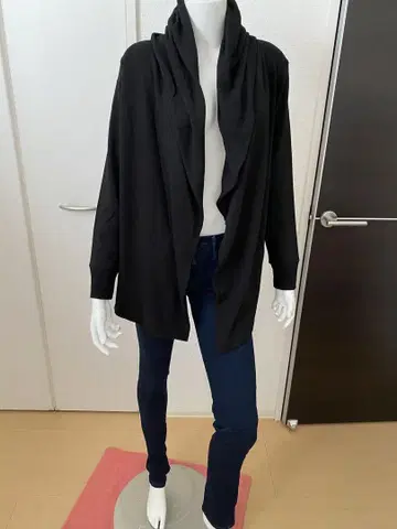 [PROFILE] 새상품 블랙 후드 부착 노카라 자켓