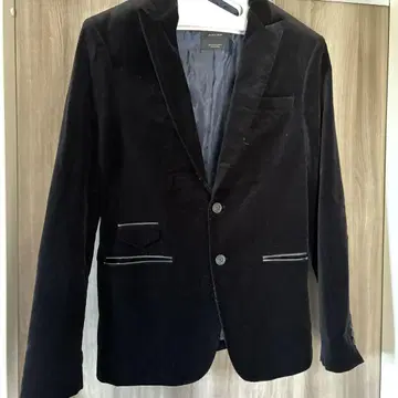 ZARA MAN 벨로아 블랙 자켓 팔꿈치 덧댐 멋쟁이