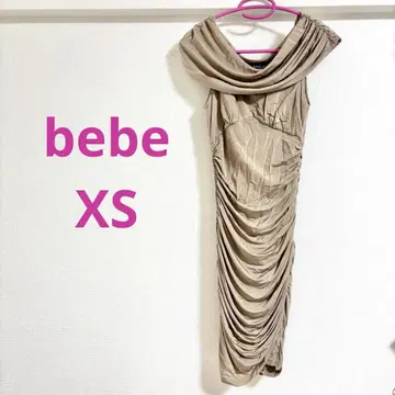 [새상품급] bebe 사이드 셔링 무릎 기장 타이트 원피스 드레스