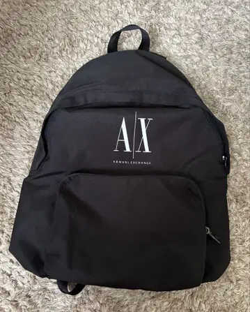 Armani Exchange 블랙 백팩