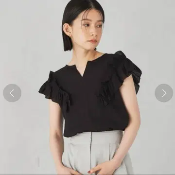 EMMEL REFINES EM 요류 프릴 스키퍼 블라우스 블라우스