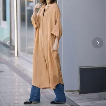Munich 린넨 셔츠 원피스 루즈한 사이즈