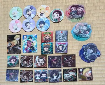 귀멸의 칼날 캔뱃지, 씰, 브로마이드 등