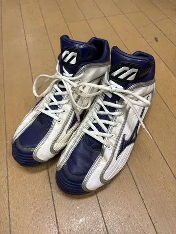 Mizuno 스파이크 슈즈 화이트/네이비 28.5cm