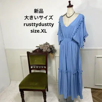 새 상품 빅 사이즈 rusttydustty 롱 원피스