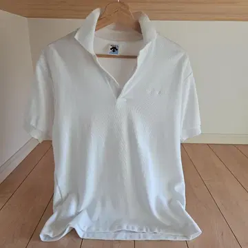 DESCENTE 화이트 피케 셔츠 MSize