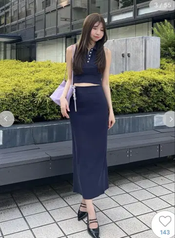 snidel 폴로 컷 세트