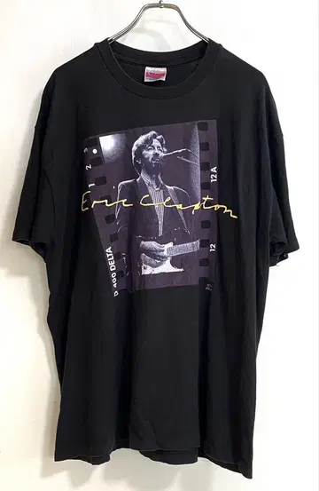 90's Hanes 에릭 클랩튼 티셔츠 USA 제작 JVC XL