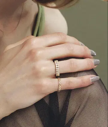 les bonbon princess double ring gold 9호