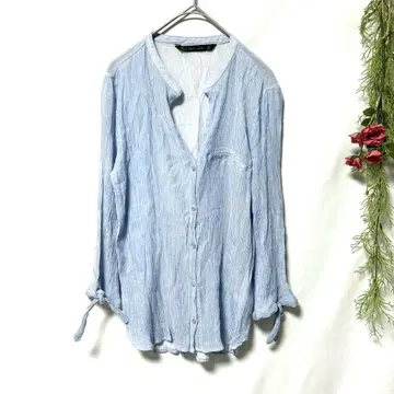 새상품급 [ ZARA BASIC ] 자라 베이직 스키퍼 셔츠 (S)