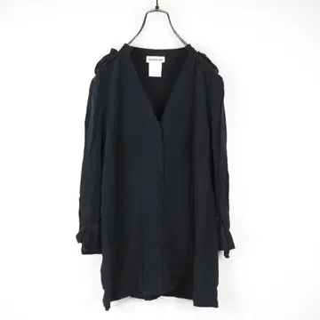 Y9829*LACOSTE 라코스테 최고급 실크 블라우스 블랙 36