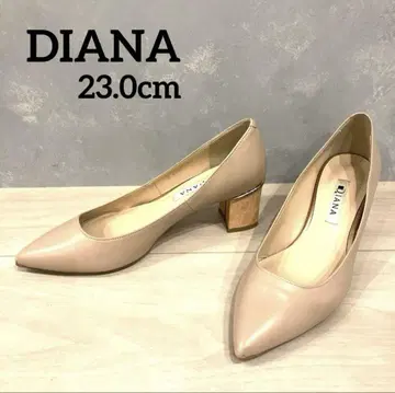 새상품급 DIANA 23cm 핑크 베이지 펌프스