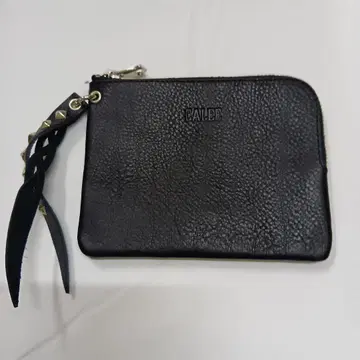 CALEE LEATHER WALLET POUCH STUDS CHARM