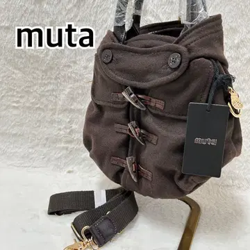 미사용품 muta 무타 더플 코트 백 미니 2WAY 브라운