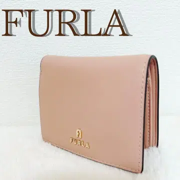 컨디션 최상 FURLA 훌라 WALLET 여성용 가죽 반지갑 핑크