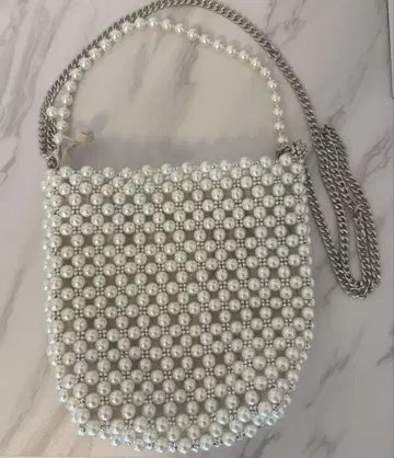 ZARA 펄 비즈 숄더백