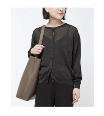 AP STUDIO Black Glitter Cardigan