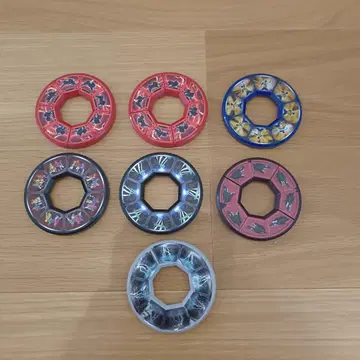 사무라이전대 신켄저 비전 디스크 7개 세트 반다이