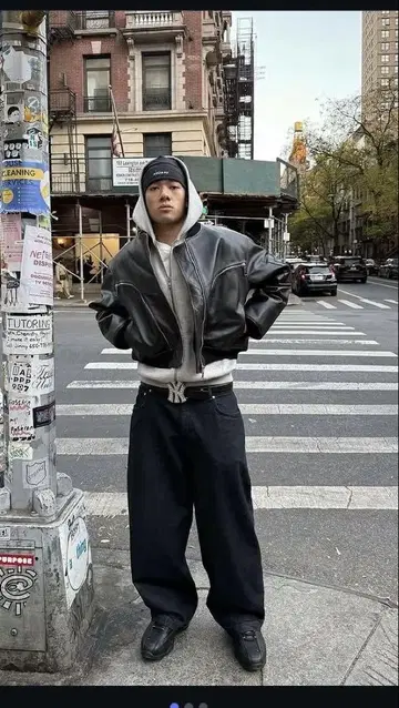 Bevis 가죽 자켓 봄버 자켓