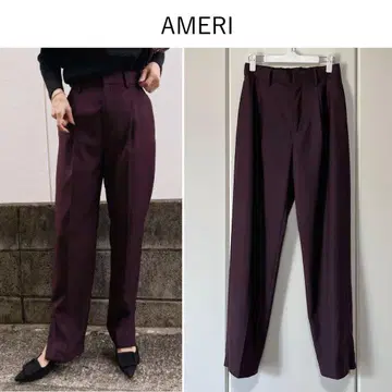 [ 1회만 착용 ] Ameri 2WAY SIDE SLIT 테이퍼드 팬츠