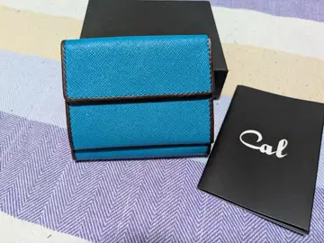 새상품: Cal 터콰이즈 블루 3단 지갑