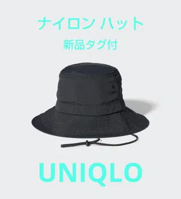 택 포함 새상품 UNIQLO 유니클로 UV컷 햇 나일론 블랙