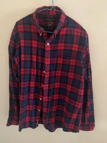 쉽스 ships 플란넬 셔츠 XL 빨간색과 네이비