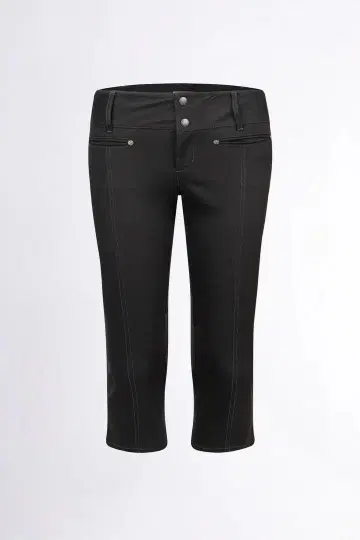 SCULPTOR90's Cotton Capri Pants Charcoal