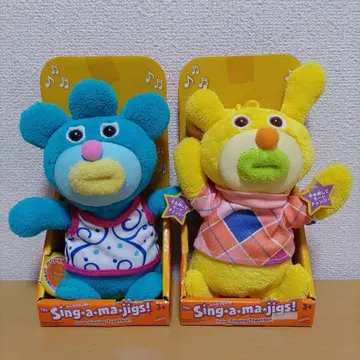 싱어매직! Sing a ma jigs! 소리가 나는 봉제 인형 2개