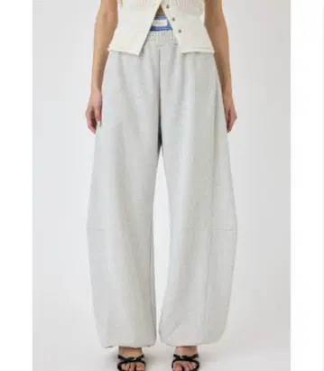 CURVE LINE 스웨트 팬츠 마우지 moussy