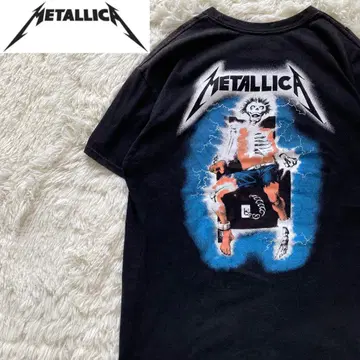 METALLICA 반팔 티셔츠 백 로고 블랙 XL 레어 빈티지