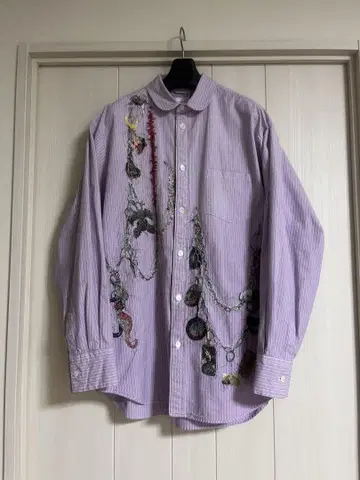 25aw 새상품 doublet EMBROIDERED CHAIN SHIRT