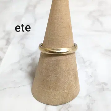 ete 에테 내로우 반지 실버925 골드 코팅 은제