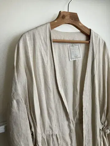 BEARDSLEY 비어즐리 린넨 롱 코트 겉옷 프리 사이즈