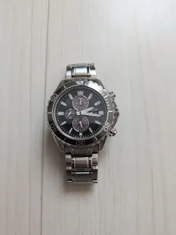 쿼츠 손목시계 CITIZEN 블랙 스테인리스
