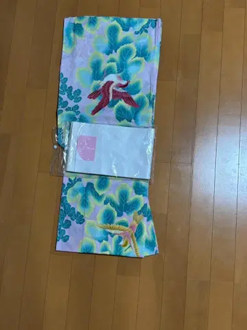 유카타 오비 세트 핑크 파랑 그린