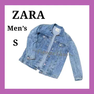 자라 ZARA 남성 S 프리미엄 워시 G쟌 데님 자켓