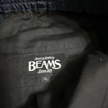 BEAMS XL 네이비 조거 팬츠
