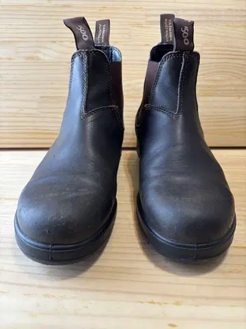 Blundstone 브라운 사이드 고어 부츠